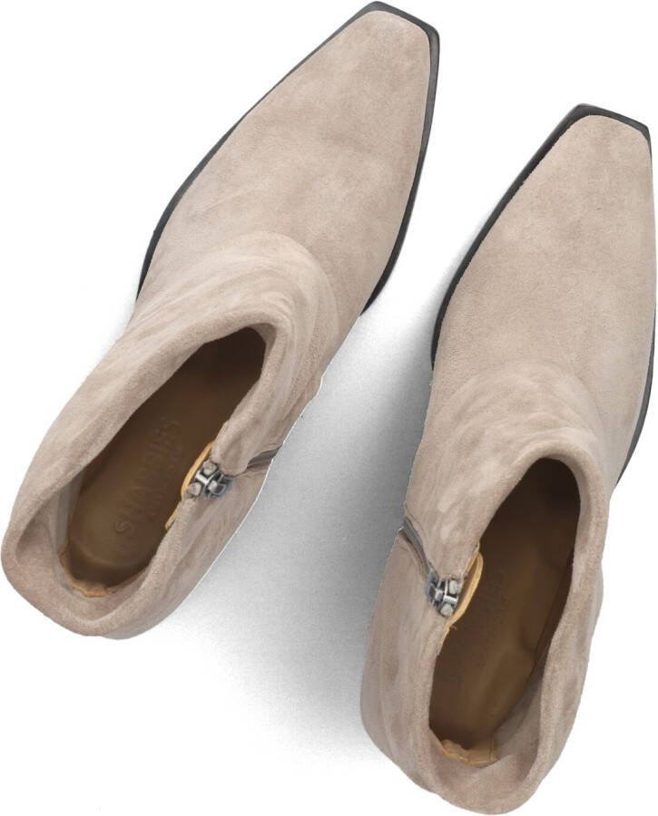 SHABBIES Beige Enkellaarsjes Jaira Double