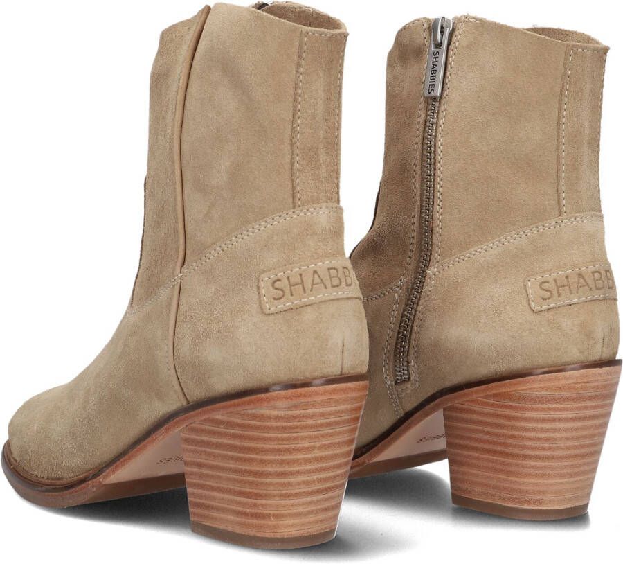 SHABBIES Beige Enkellaarsjes Joolz Ankie