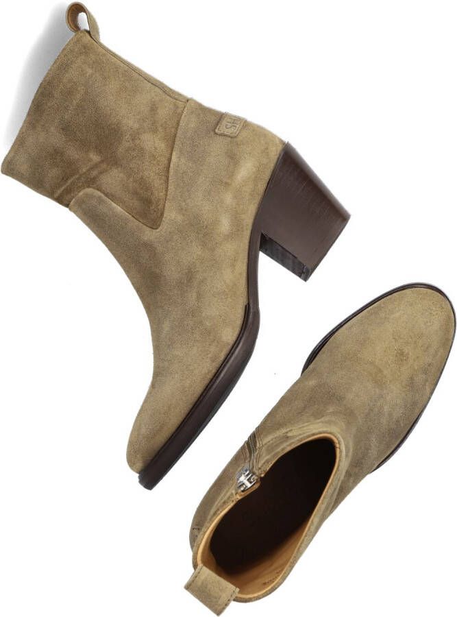 SHABBIES Beige Enkellaarsjes Julie Ankle Boot