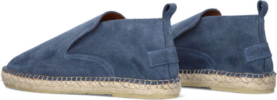 SHABBIES Blauwe Espadrilles Elche Lofa Suede