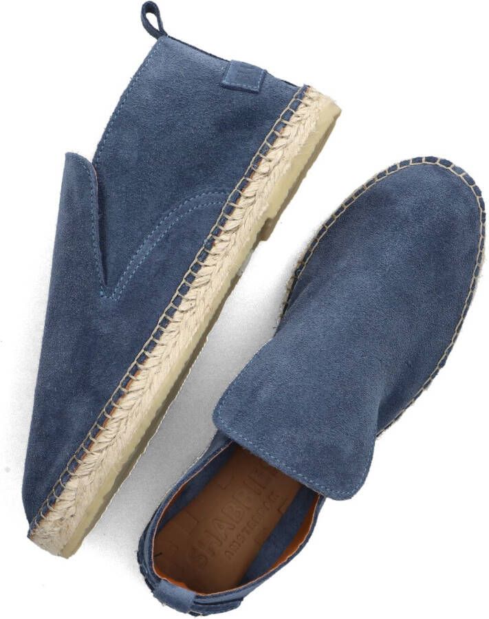 SHABBIES Blauwe Espadrilles Elche Lofa Suede