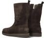 SHABBIES Enkelboots Dames Palissa Mia High Zip Maat: 38 Materiaal: Suède Kleur: Bruin - Thumbnail 4
