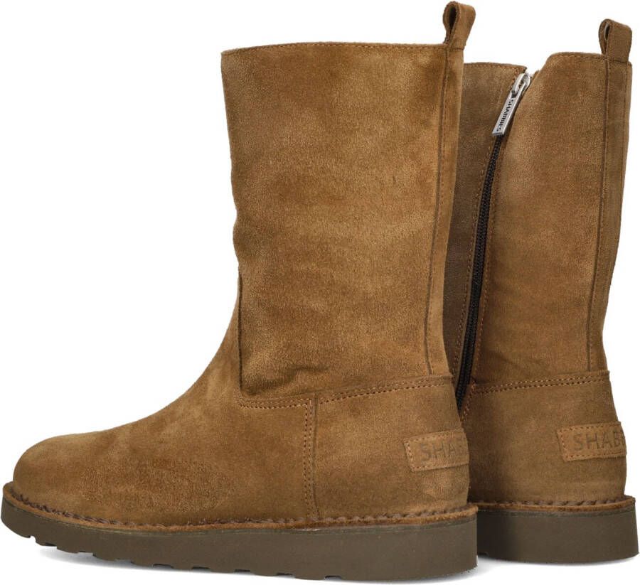 SHABBIES Bruine Boots Palissa Mia High Zip