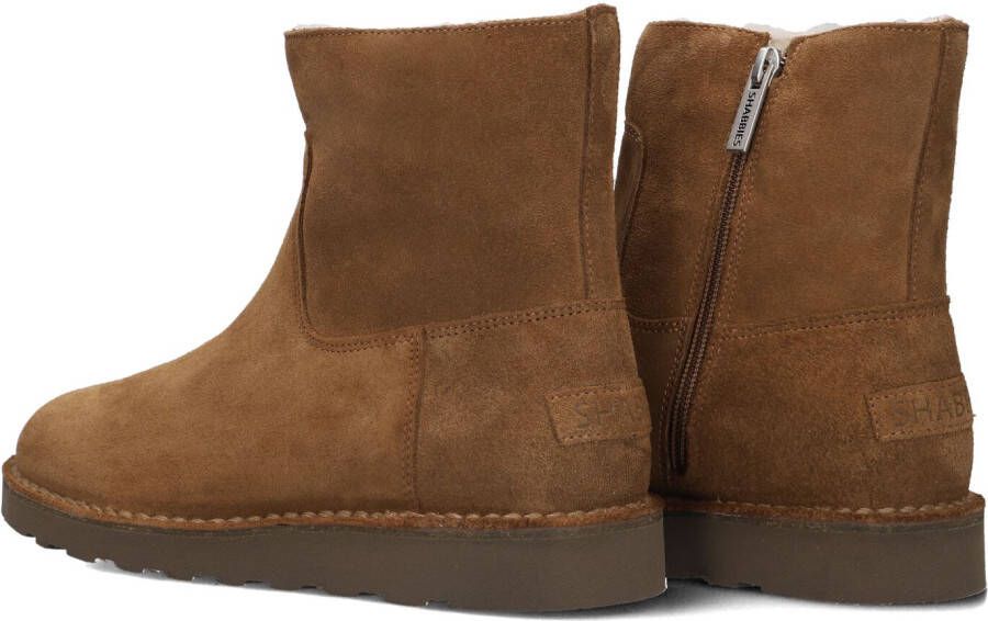 SHABBIES Bruine Boots Palissa Mia Zip