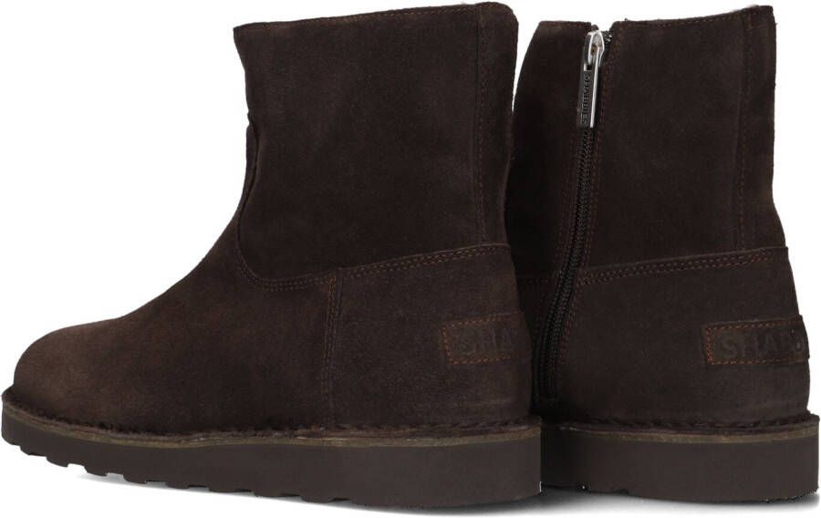 SHABBIES Bruine Boots Palissa Mia Zip