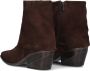 SHABBIES Enkellaarsjes Dames Jaira Double Maat: 42 Materiaal: Suède Kleur: Bruin - Thumbnail 4