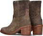 SHABBIES Enkellaarsjes Dames Puk Ankie Maat: 40 Materiaal: Suède Kleur: Taupe - Thumbnail 5