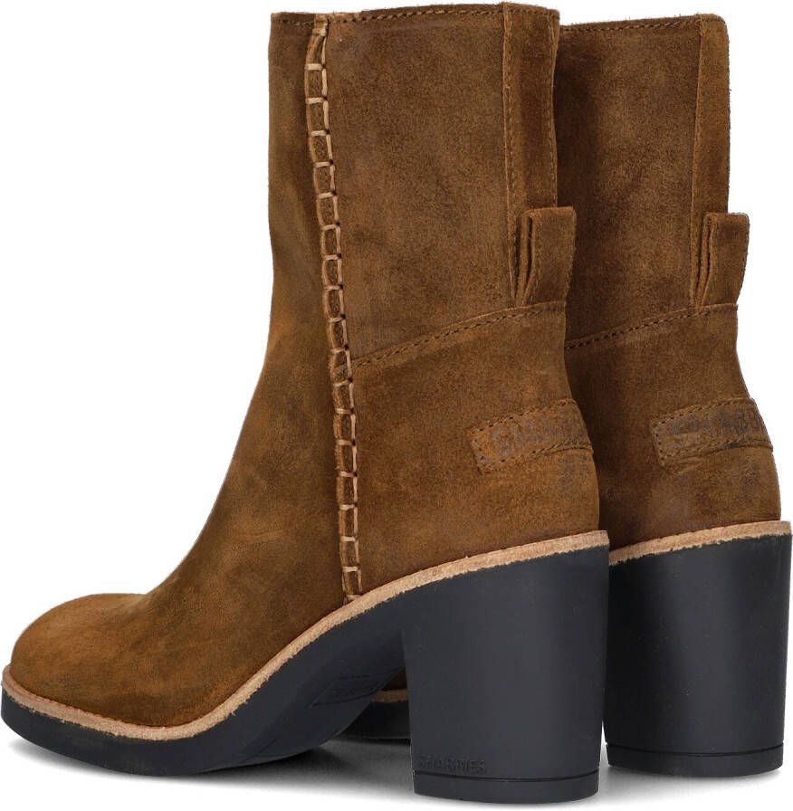 SHABBIES Bruine Enkellaarsjes Venle Ankle Boot