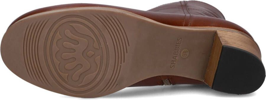 SHABBIES Bruine Enkellaarsjes Lieve G Ankle Boot