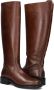 SHABBIES Hoge Laarzen Dames Dean Tala Maat: 37 Materiaal: Leer Kleur: Cognac - Thumbnail 5