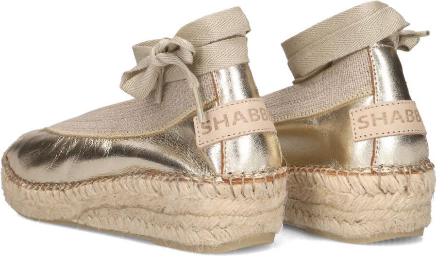 SHABBIES Gouden Espadrilles Palma