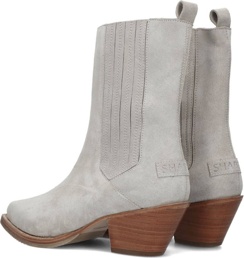 Shabbies Amsterdam Shabbies 182020350 Cowboylaarzen Western Laarzen Dames  Grijs - Schoenen.nl