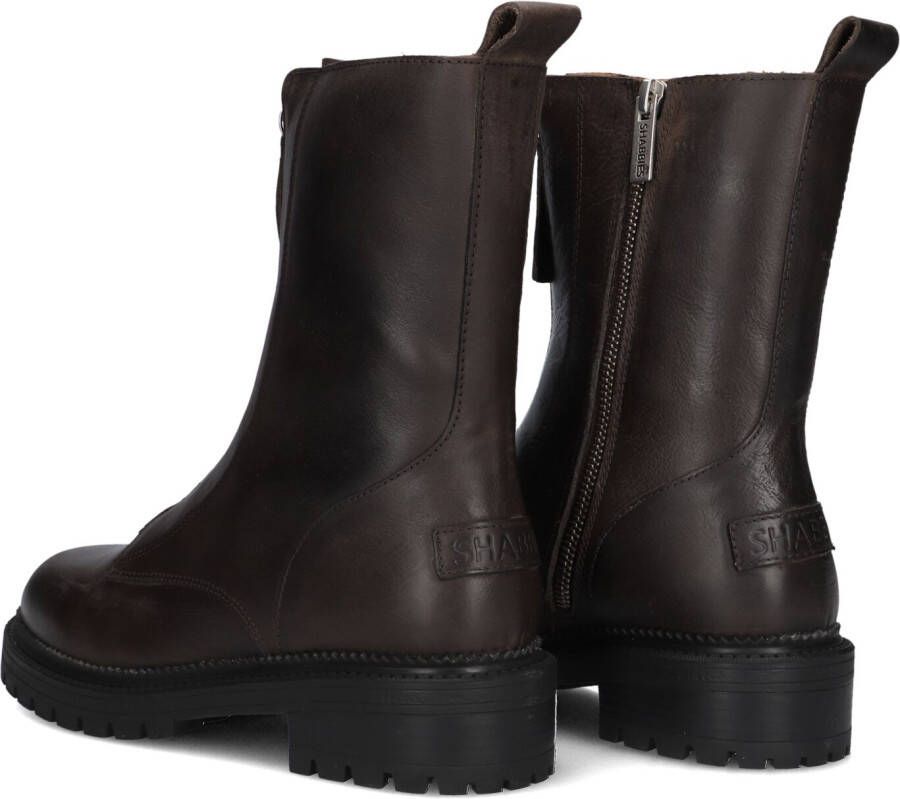 SHABBIES Bruine Boots Tirza Zipa