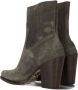 Shabbies Amsterdam Shabbies 183020299 Enkellaarsjes Enkelboots met rits Dames Taupe - Thumbnail 3