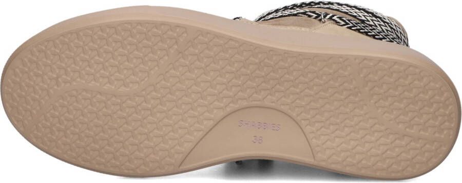 SHABBIES Taupe Enkellaarsjes Hind Sneaker