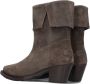 SHABBIES Enkellaarsjes Dames Lure Mid Boot Maat: 38 Materiaal: Suède Kleur: Taupe - Thumbnail 4