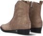 Shabbies Amsterdam Shabbies X Wendy Shs1503 Enkellaarsjes Enkelboots met rits Dames Bruin - Thumbnail 4