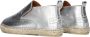 SHABBIES Espadrilles Dames Elche Lofa Metallic Maat: 37 Materiaal: Leer Kleur: Zilver - Thumbnail 6