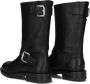 SHABBIES Biker Boots Dames Alyd Mia Maat: 41 Materiaal: Leer Kleur: Zwart - Thumbnail 4