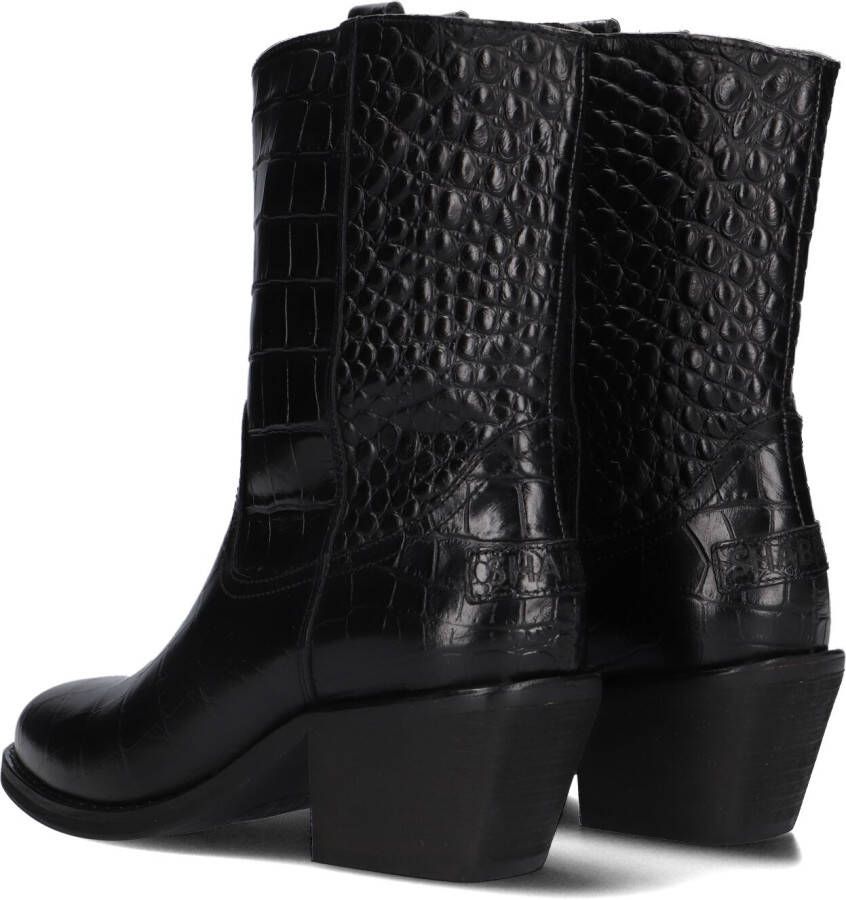 SHABBIES Zwarte Enkellaarsjes Juul Ankle Boot