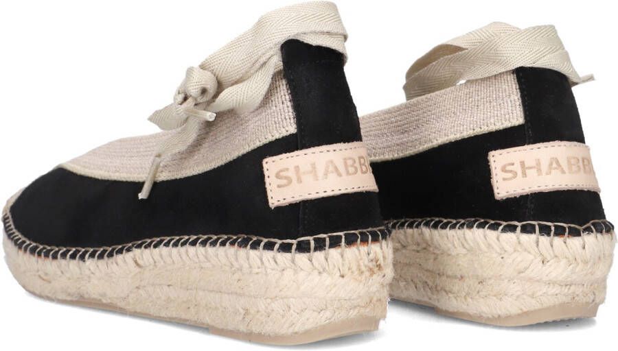 SHABBIES Zwarte Espadrilles Palma