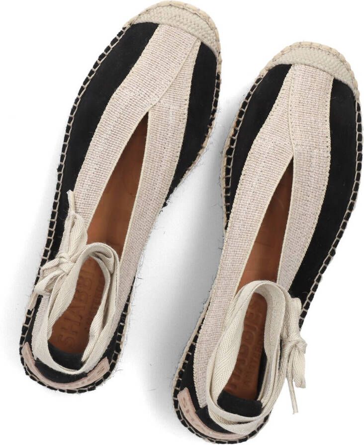 SHABBIES Zwarte Espadrilles Palma