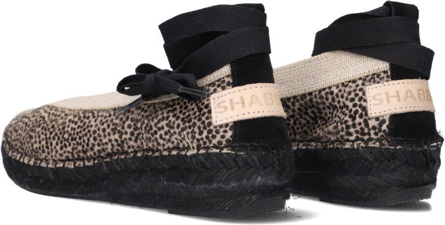 SHABBIES Zwarte Espadrilles Palma Kimono