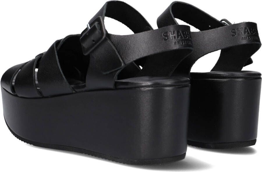Shabbies Zwarte Sandalen 170020215