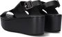 SHABBIES Sandalen Dames 170020275 Maat: 37 Materiaal: Leer Kleur: Zwart - Thumbnail 4