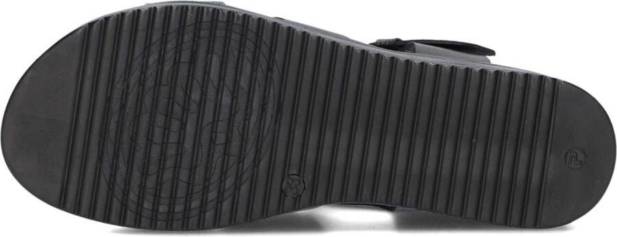 SHABBIES Zwarte Sandalen Maro Bold