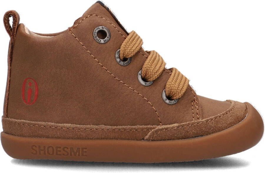 Shoesme Baby Veterschoenen Cognac Leer