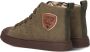Shoesme Sh23w036 Hoge sneakers Leren Sneaker Jongens Kids Groen - Thumbnail 6