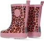 Shoesme regenlaarzen met panterprint roze Meisjes Rubber Panterprint 21 - Thumbnail 4