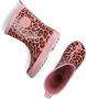 Shoesme regenlaarzen met panterprint roze Rubber Panterprint 25 - Thumbnail 5