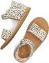 Shoesme CS22S010 A leren sandalen met dierenprint wit - Thumbnail 7