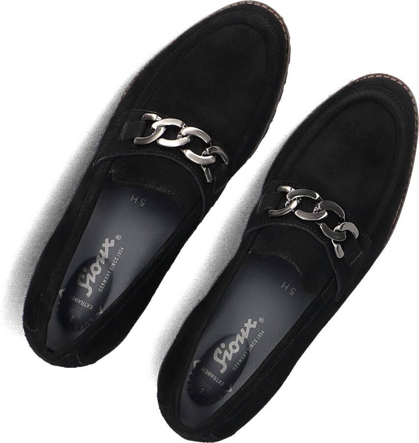 SIOUX Zwarte Loafers Meredith