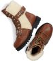 So Jamie Bruin Tinten Cosy Veterboots Laarzen Met Veters Meisjes Cognac - Thumbnail 5