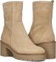 SOFTWAVES Enkellaarsjes Dames 8.88.17 Maat: 38 Materiaal: Suède Kleur: Beige - Thumbnail 5
