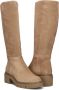 SOFTWAVES Hoge Laarzen Dames Vera 06 Maat: 37 5 Materiaal: Suède Kleur: Camel - Thumbnail 5