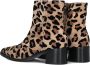 Stefano Lauran Pe2023 Enkellaarsjes Enkelboots met rits Dames Beige - Thumbnail 4