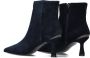 STEFANO LAURAN Enkellaarsjes Dames Botin Maat: 38 Materiaal: Suède Kleur: Blauw - Thumbnail 4