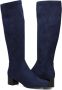 STEFANO LAURAN Hoge Laarzen Dames Xtm16891-1 Maat: 38 Materiaal: Suèdelook Kleur: Blauw - Thumbnail 5