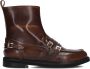 STEFANO LAURAN Enkellaarsjes Dames 12096 Maat: 38 5 Materiaal: Leer Kleur: Bruin - Thumbnail 1