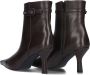 Stefano Lauran Penny2 Enkellaarsjes Enkelboots met rits Dames Bruin - Thumbnail 4
