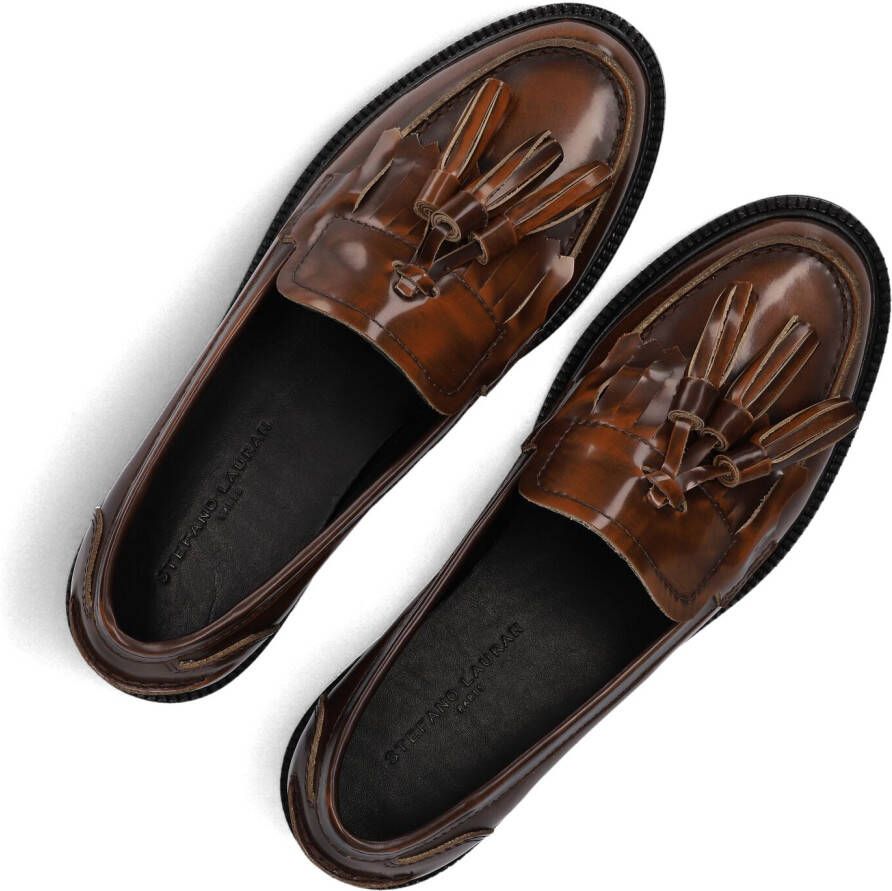 STEFANO LAURAN Bruine Loafers 12044