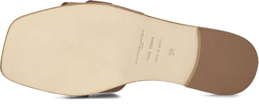STEFANO LAURAN Bruine Slippers 23100