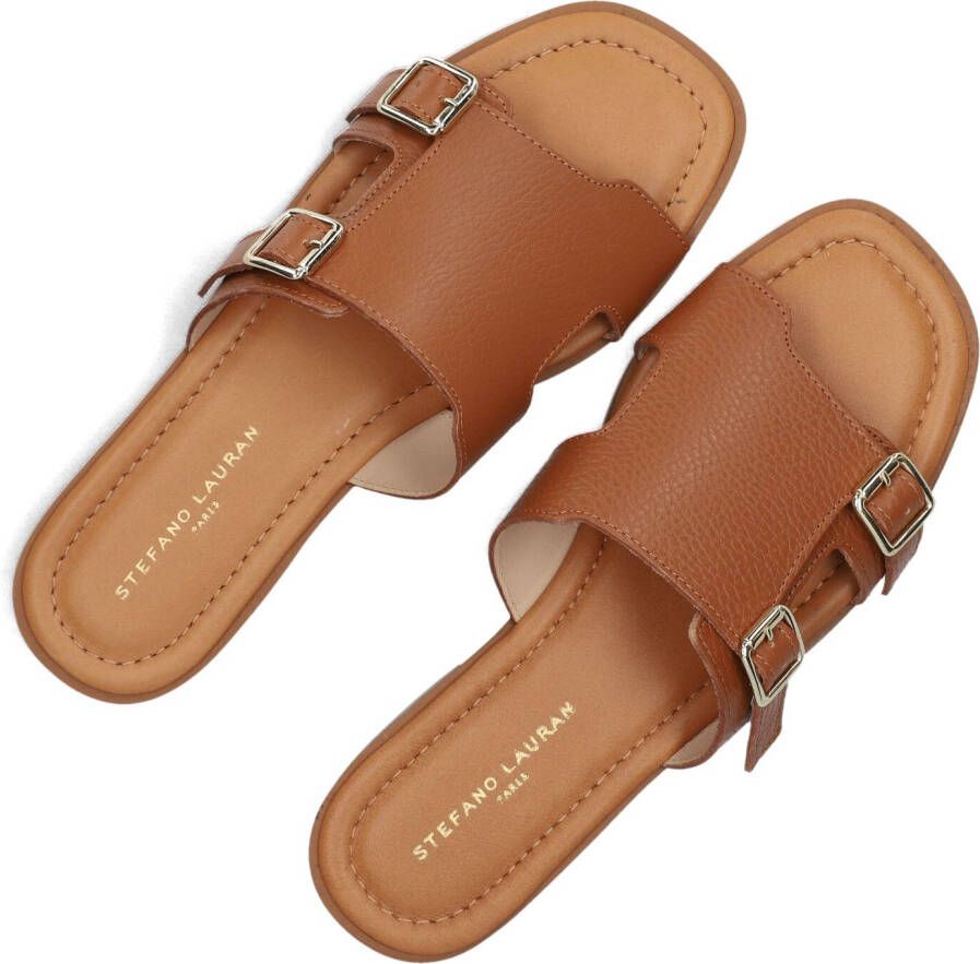 STEFANO LAURAN Bruine Slippers 24004