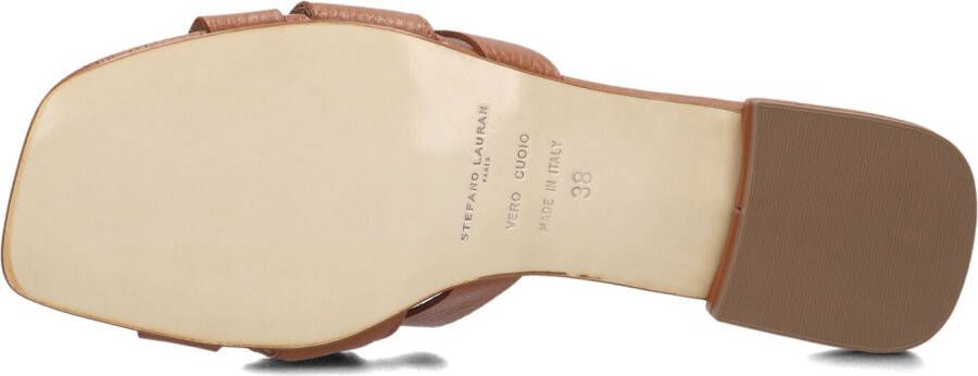 STEFANO LAURAN Bruine Slippers 24050