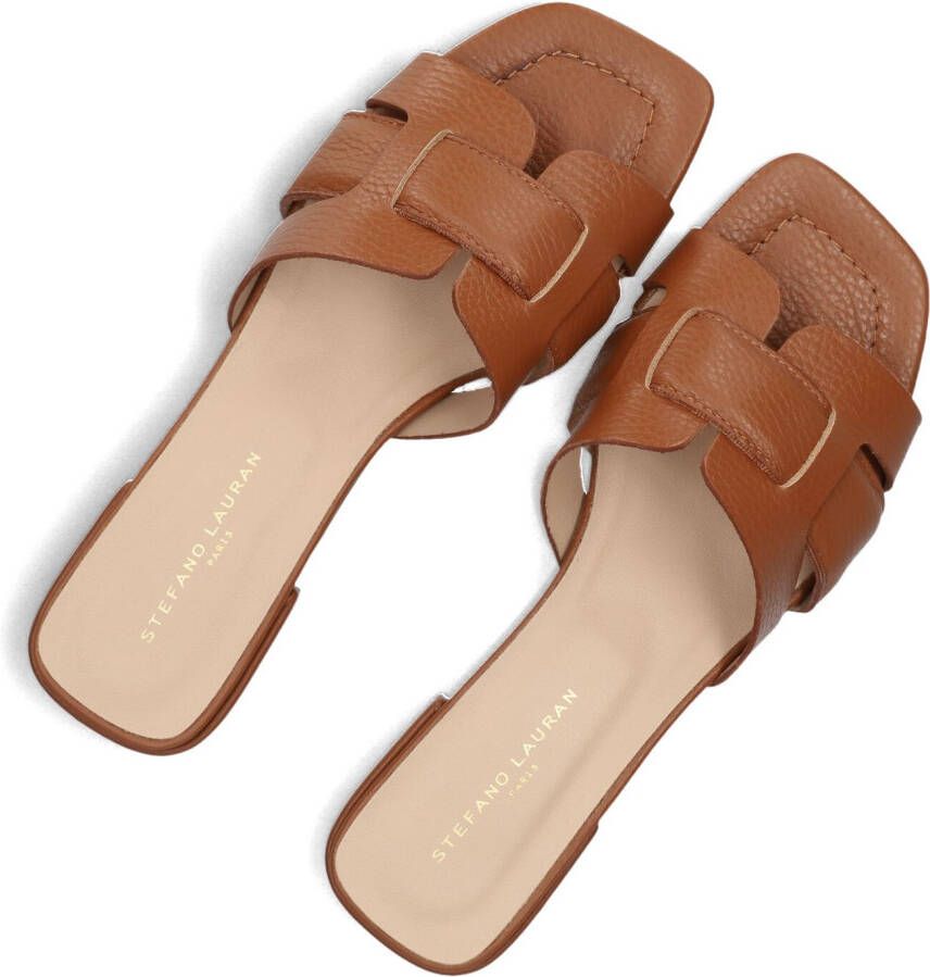 STEFANO LAURAN Bruine Slippers 24050