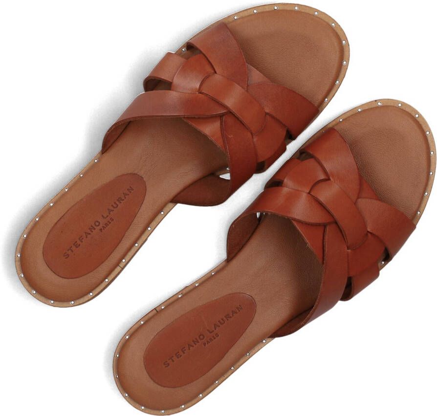 STEFANO LAURAN Bruine Slippers 790